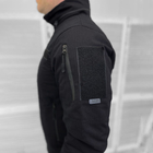 Демисезонная мужская Куртка Logos с липучками под Шевроны / Водонепроницаемый Бомбер рип-стоп черный размер S - изображение 3