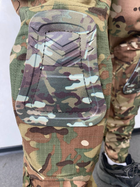 Літні штани військові мультикам із наколінниками ріп-стоп M - зображення 8