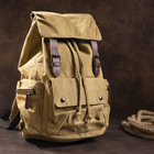 Рюкзак текстильный Vintage Хаки сумка портфель (221470) - изображение 3