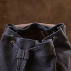 Рюкзак туристический текстильный унисекс Vintage Черный (221475) - изображение 9