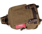 Тактичний чоловічий рюкзак Vintage Бежевий рюкзак для чоловіка (206845) - зображення 6