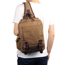 Тактичний чоловічий рюкзак Vintage Бежевий рюкзак для чоловіка (206845) - зображення 13