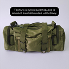 Прочная тактическая сумка через плечо мужская женская сумка военная через плечо Олива TACTICAL PRO (ZK-12) - изображение 3