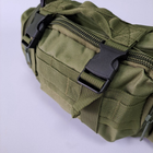 Прочная тактическая сумка через плечо мужская женская сумка военная через плечо Олива TACTICAL PRO (ZK-12) - изображение 10