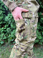 Крепкий мужской Костюм с карманами липучками под шевроны / Полевая форма Убакс + Брюки мультикам размер XL - изображение 8