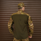 Мужской потоотводный Убакс с липучками под Шевроны / Плотная уставная Рубашка мультикам размер M - изображение 5
