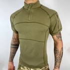Мужской Убакс Han Wild с короткими рукавами и карманами / Прочная уставная Рубашка олива размер M - изображение 2