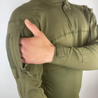 Мужской крепкий Убакс ESDY с усиленными локтями / Плотная уставная Рубашка олива размер XL - изображение 7