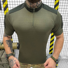 Мужской Убакс с короткими рукавами и карманами / Прочная уставная Рубашка рип-стоп олива размер L - изображение 2