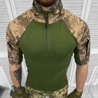Мужской летний Убакс с коротким рукавом и воротником на замке / Плотная футболка рип-стоп пиксель размер XL - изображение 2