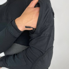 Чоловічий міцний Убакс із посиленими ліктями / Щільна статутна Сорочка чорна розмір 2XL - зображення 6