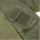 Хлопковый мужской Убакс с отсеками для Налокотников / Уставная рубашка олива размер XL - изображение 4