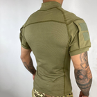 Мужской Убакс Han Wild с короткими рукавами и карманами / Прочная уставная Рубашка олива размер XL - изображение 6