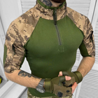 Мужской летний Убакс с коротким рукавом и воротником на замке / Плотная футболка рип-стоп пиксель размер 2XL - изображение 1