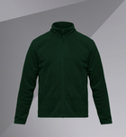 Універсальна флісова Кофта Fleece Full Zip з кишенями / Щільна фліска зелена розмір XXL - зображення 1