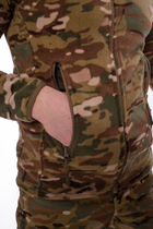 Чоловіча флісова Кофта QAUQE з високим коміром та кишенями на блискавках / Фліска мультикам розмір XXXL - зображення 3