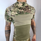 Мужской Убакс с короткими рукавами и дышащими вставками / Прочная уставная Рубашка мультикам размер XL - изображение 5