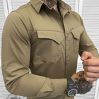 Мужская крепкая Рубашка Combat RipStop с сетчатыми вставками койот размер M - изображение 3