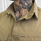 Мужская крепкая Рубашка Combat RipStop с сетчатыми вставками койот размер M - изображение 5