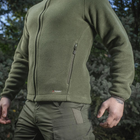 Чоловіча флісова Кофта M-Tac Nord Fleece Polartec з посиленими вставками / Щільна Фліска олива розмір XL - зображення 7
