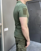 Поло тактическое Bikatex, цвет Олива, размер L, с липучками для шевронов на рукавах, футболка тактическая - изображение 3