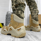 Кожаные мужские Ботинки Vaneda с мембраной и системой поглощения нагрузок / Легкие Берцы койот размер 40 - изображение 3