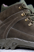 Легкие Мужские Ботинки с 3D сеткой и треккинговой подошвой / Кожаные Берцы олива размер 43 - изображение 5