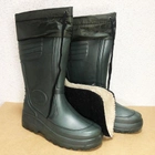 Мужские резиновые Сапоги с манжетой / Утепленная водозащитная обувь олива размер 44 - изображение 6