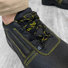Мужские кожаные Ботинки с металлическим носком и дышащей подкладкой черные размер 44 - изображение 3
