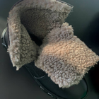 Утепленные Берцы из натуральной кожи / Зимние ботинки с меховой подкладкой в черном цвете размер 43 - изображение 6