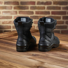 Универсальные кожаные Берцы с мембраной / Летние Ботинки на двухкомпонентной подошве черные размер 48 - изображение 4