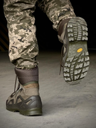 Водостойкие мужские кожаные Ботинки Single Sword с мембраной / Износостойкие Берцы хаки размер 41 - изображение 4