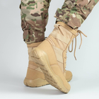 Высокие мужские Ботинки с вентиляционными отверстиями / Легкие Берцы койот размер 42 - изображение 5