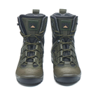 Универсальные кожаные Берцы с мембраной / Демисезонные Ботинки на двухкомпонентной подошве олива размер 46 - изображение 3