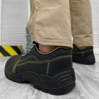 Мужские кожаные Ботинки с металлическим носком и дышащей подкладкой черные размер 45 - изображение 4