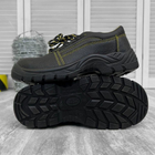 Мужские кожаные Ботинки с металлическим носком и дышащей подкладкой черные размер 45 - изображение 5