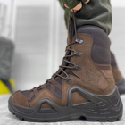 Всесезонные мужские Ботинки Scooter с мембраной / Водостойкие нубуковые Берцы коричневые размер 42 - изображение 1