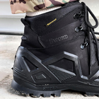 Демисезонные мужские Ботинки Single Sword с мембраной / Нубуковые водонепроницаемые Берцы черные размер 44 - изображение 8
