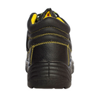 Кожаные мужские Ботинки с металлическим носком и дышащей подкладкой черные размер 43 - изображение 3