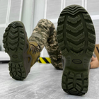 Кожаные мужские Ботинки Vaneda с мембраной и системой поглощения нагрузок / Легкие Берцы олива размер 43 - изображение 4