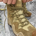 Мужские нубуковые Ботинки с ортопедической стелькой / Водонепроницаемые Берцы койот размер 40 - изображение 3