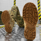 Мужские нубуковые Ботинки с ортопедической стелькой / Водонепроницаемые Берцы койот размер 40 - изображение 5