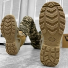 Кожаные мужские Ботинки Vaneda с мембраной и системой поглощения нагрузок / Легкие Берцы койот размер 45 - изображение 4