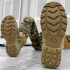 Кожаные мужские Ботинки Vaneda с мембраной и системой поглощения нагрузок / Легкие Берцы койот размер 43 - изображение 4