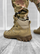Зимние мужские Ботинки на резиновой подошве / Утепленные водонепроницаемые Берцы койот размер 45 - изображение 2