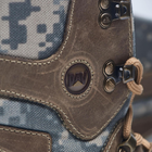 Универсальные кожаные Берцы с мембраной / Демисезонные Ботинки на двухкомпонентной подошве койот пиксель - изображение 7