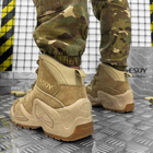 Мужские нубуковые Ботинки с ортопедической стелькой / Водонепроницаемые Берцы койот размер 43 - изображение 4