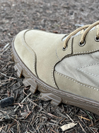 Мужские Кожаные Ботинки с мембраной на резиновой подошве / Демисезонные Берцы койот размер 45 - изображение 7