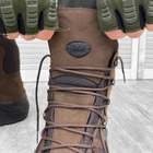 Всесезонные мужские Ботинки Scooter с мембраной / Водостойкие нубуковые Берцы коричневые размер 40 - изображение 3