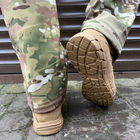 Мужские демисезонные Ботинки HAN-WILD с ортопедической стелькой / Водонепроницаемые замшевые Берцы койот - изображение 5